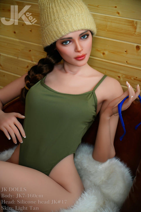 JK Doll - Audrey (160cm) - Brunette - Silicone Head + S-TPE Body - Sex Doll - iDollrable