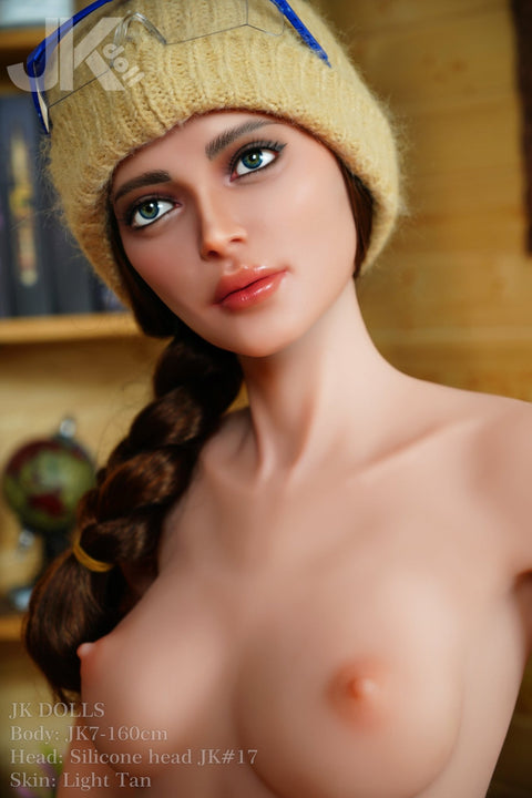 JK Doll - Audrey (160cm) - Brunette - Silicone Head + S-TPE Body - Sex Doll - iDollrable